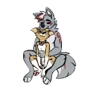 Sticker from the "Wolfy Animated" sticker pack