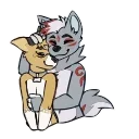 Sticker from the "Wolfy Animated" sticker pack