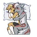 Sticker from the "Wolfy Animated" sticker pack