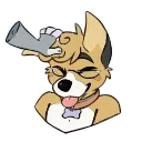 Sticker from the "Wolfy Animated" sticker pack