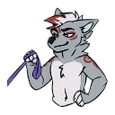 Sticker from the "Wolfy Animated" sticker pack