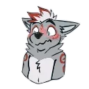 Sticker from the "Wolfy Animated" sticker pack