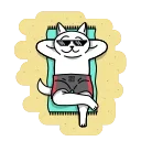 Sticker from the "Кот Бизнесмен" sticker pack