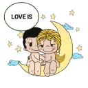 Sticker from the "Love is" sticker pack