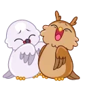 Sticker from the "Animated Birds" sticker pack