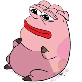 Telegram sticker pack "Pink Pepe"