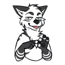 Sticker from the "SmalHyenaAnimated" sticker pack