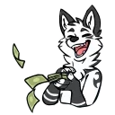 Sticker from the "SmalHyenaAnimated" sticker pack