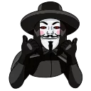 Telegram sticker pack "Vendetta Guy"