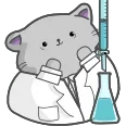 Sticker from the "Clever Cat" sticker pack