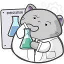 Sticker from the "Clever Cat" sticker pack