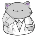 Sticker from the "Clever Cat" sticker pack