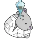 Sticker from the "Clever Cat" sticker pack