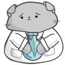 Sticker from the "Clever Cat" sticker pack