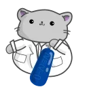 Sticker from the "Clever Cat" sticker pack