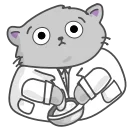 Sticker from the "Clever Cat" sticker pack