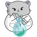 Sticker from the "Clever Cat" sticker pack