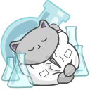 Sticker from the "Clever Cat" sticker pack