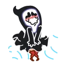 Sticker from the "Animated Scream" sticker pack