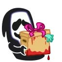 Sticker from the "Animated Scream" sticker pack