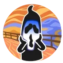 Sticker from the "Animated Scream" sticker pack