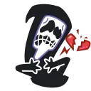 Sticker from the "Animated Scream" sticker pack