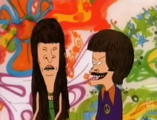 Стикер из набора "Beavis and Butthead"