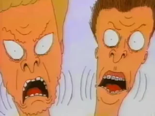 Стикер из набора "Beavis and Butthead"