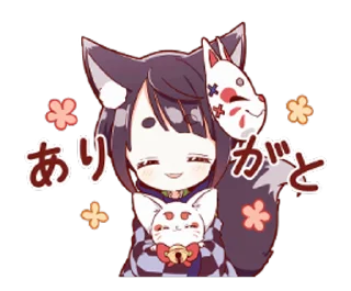 Sticker from the "Kitten tian" sticker pack