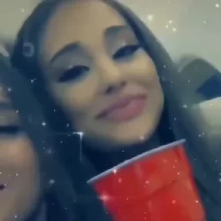 Sticker from the "Ariana Grande Videopack" sticker pack