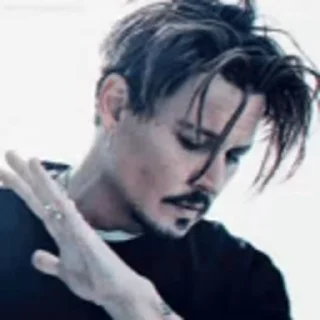 Sticker from the "Johnny Depp" sticker pack