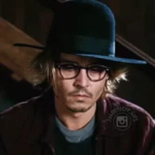 Sticker from the "Johnny Depp" sticker pack