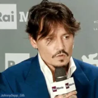 Sticker from the "Johnny Depp" sticker pack