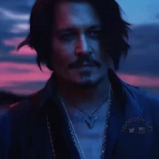 Sticker from the "Johnny Depp" sticker pack