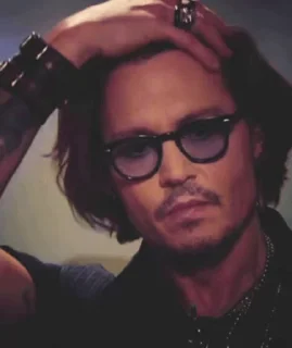 Sticker from the "Johnny Depp" sticker pack