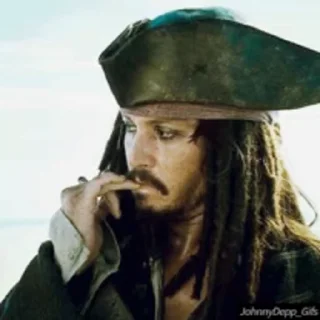 Стикер из набора "Johnny Depp"