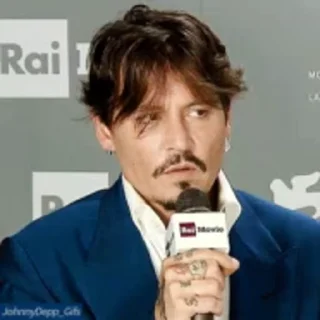 Sticker from the "Johnny Depp" sticker pack