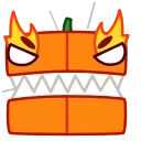 Sticker from the "Pumpkin Cube" sticker pack