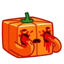 Sticker from the "Pumpkin Cube" sticker pack