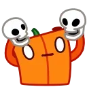 Sticker from the "Pumpkin Cube" sticker pack