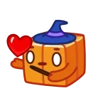 Sticker from the "Pumpkin Cube" sticker pack