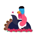 Sticker from the "Office Turkey" sticker pack