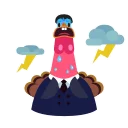 Sticker from the "Office Turkey" sticker pack