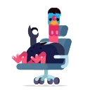 Sticker from the "Office Turkey" sticker pack