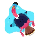 Sticker from the "Office Turkey" sticker pack