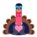 Sticker from the "Office Turkey" sticker pack