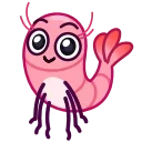 Sticker from the "Fresh Shrimp" sticker pack