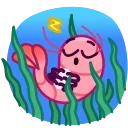 Sticker from the "Fresh Shrimp" sticker pack