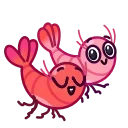 Sticker from the "Fresh Shrimp" sticker pack