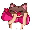 Sticker from the "Cat Valentine" sticker pack